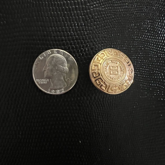Vintage Authentic Givenchy Coin Earrings - Picture 3 of 3